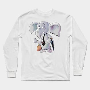 Business Elephant Long Sleeve T-Shirt